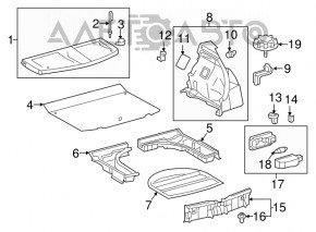 Spare Wheel Mount Lexus CT200h 11-17