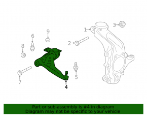Lower control arm front left Infiniti QX50 19-