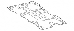 Toyota Sequoia 08-19 black floor covering
