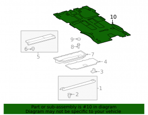 Toyota Sequoia 08-19 black floor covering