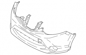 Front Bumper Naked Nissan Rogue Sport 17-19