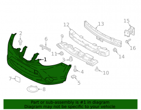 Front Bumper Bare Nissan Rogue Sport 17-19 Graphite, Scratch