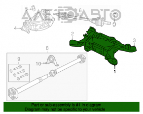 Rear subframe Dodge Challenger 15-16