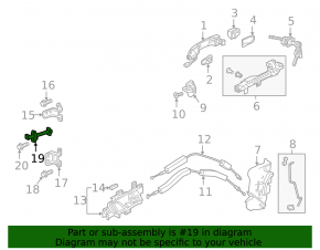 Front left door stop for Honda Accord 18-22