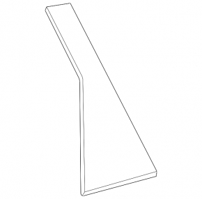 Door trim side rear right Nissan Rogue 21-23 rear S, SV JP built