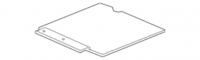 Trunk floor Honda Civic X FC 19-21 4d cloth, black