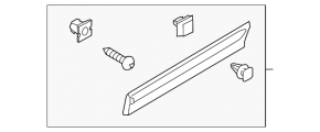 Door trim lower rear left Kia Sorento 10-15