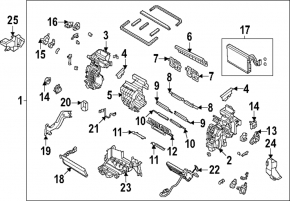 Heater and air conditioner assembly for the Hyundai Ioniq 5 22-24