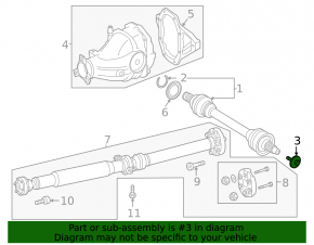 Front left outer CV joint mounting bolt for Mercedes W167 GLE 350 450 20-24