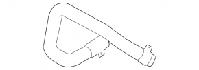Lower cooling hose for Ford Transit Connect MK2 13-18 2.5 with quick release
