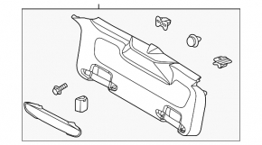 Lower tailgate trim for Ford Focus mk3 15-18 rest 5d black