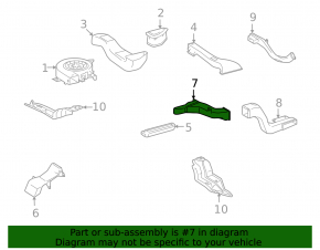 Battery air duct Lexus GS450h 07-08 No. 4