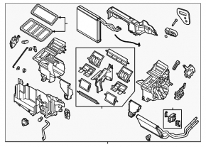 Mazda 6 18-21 heater assembly without rear air conditioning
