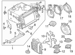 Mazda 6 2014-2017 BOSE Audio Amplifier