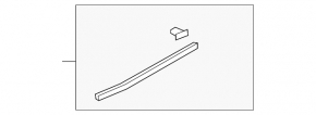 Rear right door seal for Mazda3 03-08