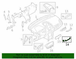 Orange dashboard trim for Ford Ecosport 18-22 monitor