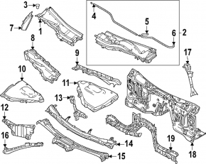 Right windshield wiper seal for Mazda CX-90 24-26