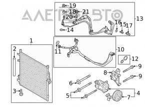Air Conditioning Compressor Bracket Ford Explorer 20- 2.3T