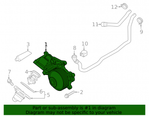 Water pump BMW 3 F30 14-18 N47