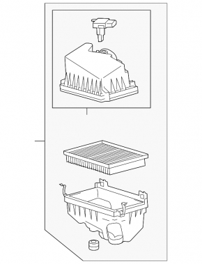 Lexus Hs250h 10-12 Air Filter Housing