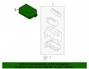 Nissan Kicks 21-24 underhood fuse box cover
