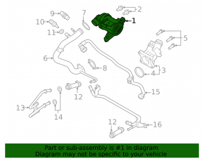 Water pump Volvo XC40 19-22