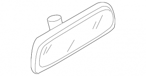Interior mirror VW Passat b8 16-19 USA empty gray, type 1