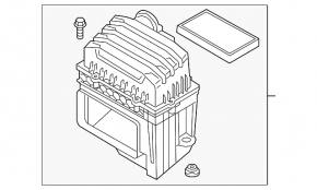 Air Filter Housing VW Atlas 18-24 2.0T