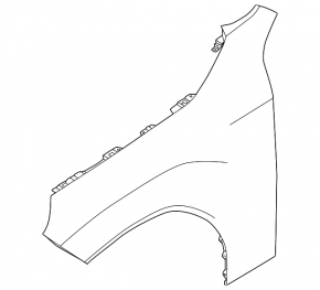 Front right wing BMW X3 G45 25-26
