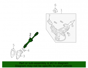 Lexus RX350 RX450h 10-15 Steering Cardan Joint