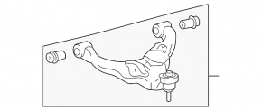 Lower control arm front right Lexus GX470 03-09