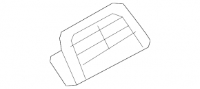 Air duct deflector for center console Audi A6 C7 12-18 for 4-zone control