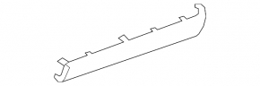 Front panel trim right Toyota Sienna 11-14 beige, scratches