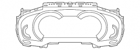 Instrument cluster BMW 5 G30 18- 530e hybrid