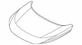 Hood bare Nissan Rogue 21-23 aluminum OEM