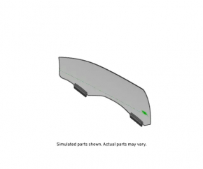Front right door glass Cadillac CTS 14 - triplex