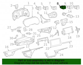 Toyota Camry v70 18-24 stabilization off button