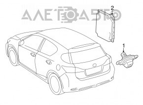 Lexus CT200h 11-16 4-pin rearview camera