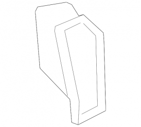 Left front panel air vent deflector for Porsche Cayenne 19-23, black with chrome
