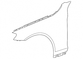 Front left wing Mercedes S-class W222 14-20