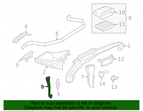 Windscreen wiper grille drain left Mercedes W213 E 300 17-19