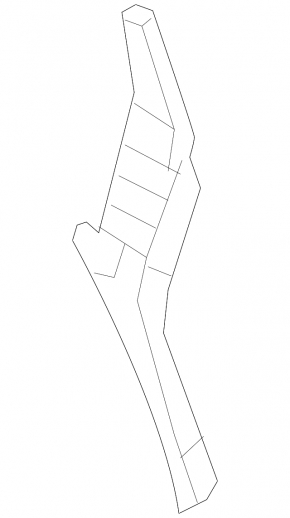 Rear bumper mount right outer Ford Fiesta 11-19 5d