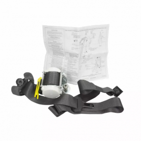 Rear left seat belt Ford Explorer 11-15 prerest, dark brown