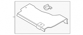 Ford Fusion mk5 13-20 hybrid battery panel, for cleaning