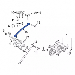 Rear right upper transverse control arm Ford Ecosport 18-22 AWD