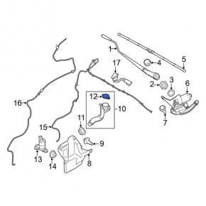 Ford Transit Connect MK2 13- Windscreen Washer Reservoir Cap