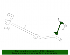 Front right stabilizer link Jaguar F-Pace X761 17-
