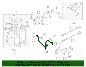 EGR valve tube VW Passat b7 12-14 2.5