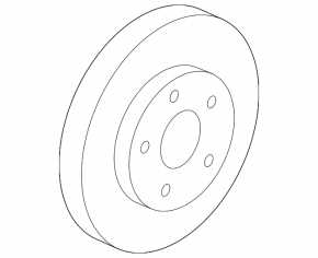 Front left brake disc Cadillac ATS 13- rwd