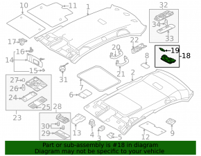 VW Tiguan 09-17 visor light grey